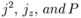 j^2,\,j_z,\,and\, P