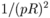 1/(pR)^2\,\!